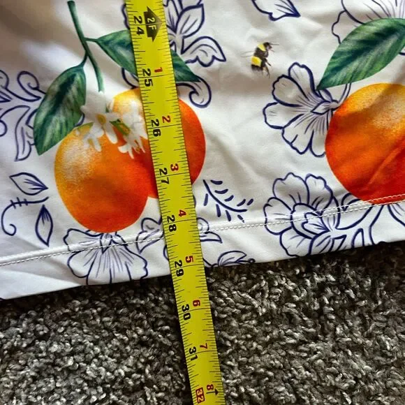 Lofty Llama Awesome Blossom Orange White Golf Polo Shirt Stretch Performance‎ L - Picture 6 of 6